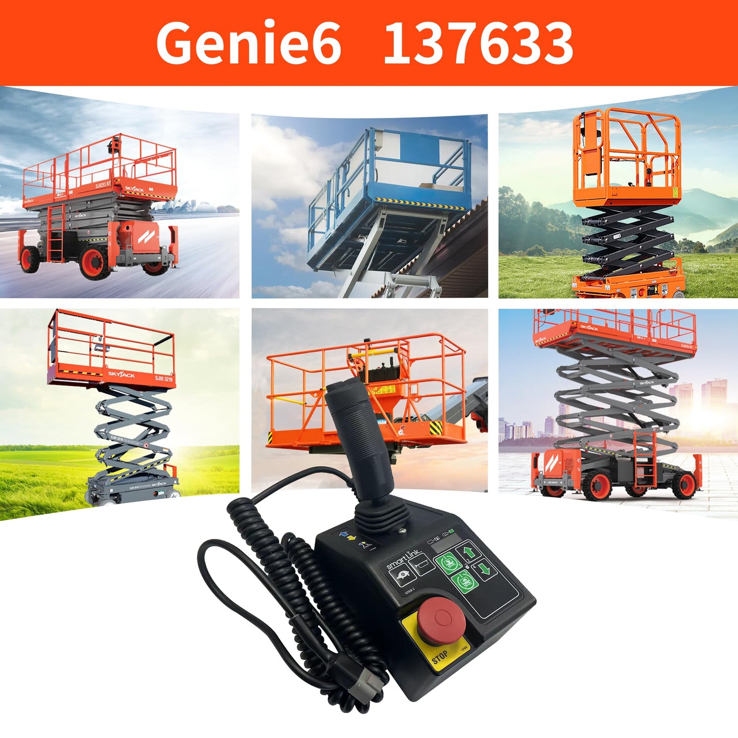 137633 Control Box Assembly for Genie Gen 6 GS-1530 GS-1532 GS-1930 GS-1932 GS-2032 GS-2046 GS-2632 GR-12 GR-15 GR-20 GS-1530 GS-1532 GS-1930