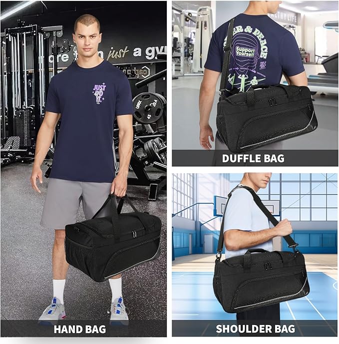 Urbanstand Gym Bag for Men - 50L Sports Duffle Bag with Shoe Compartment, Large Carry On Weekender Duffle Bag for Fitness, Camping, Sport, Travel, Swimming
