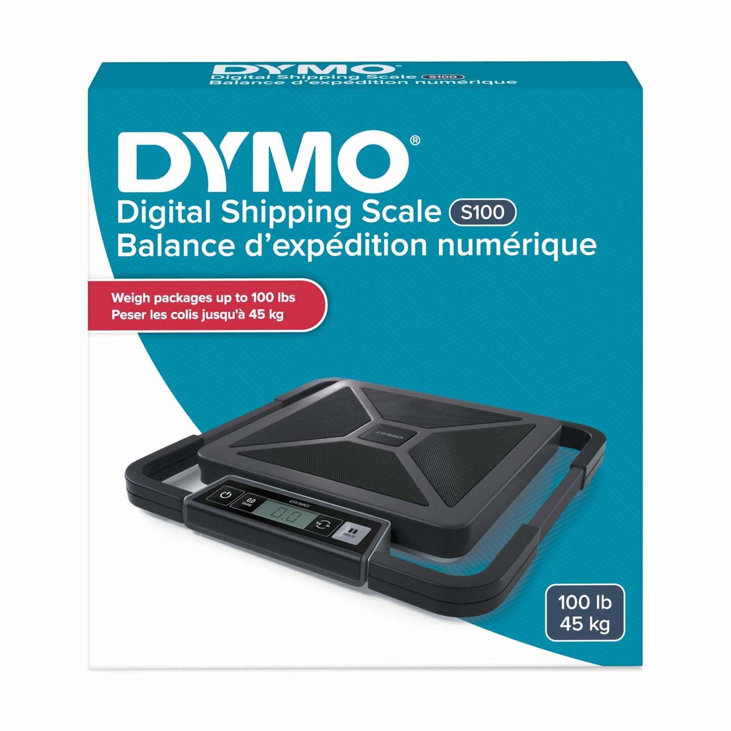 DYMO S100 Digital USB Shipping Scale, 100-Pound Capacity, Heavy Duty - for Weighing Large Mail, Packages