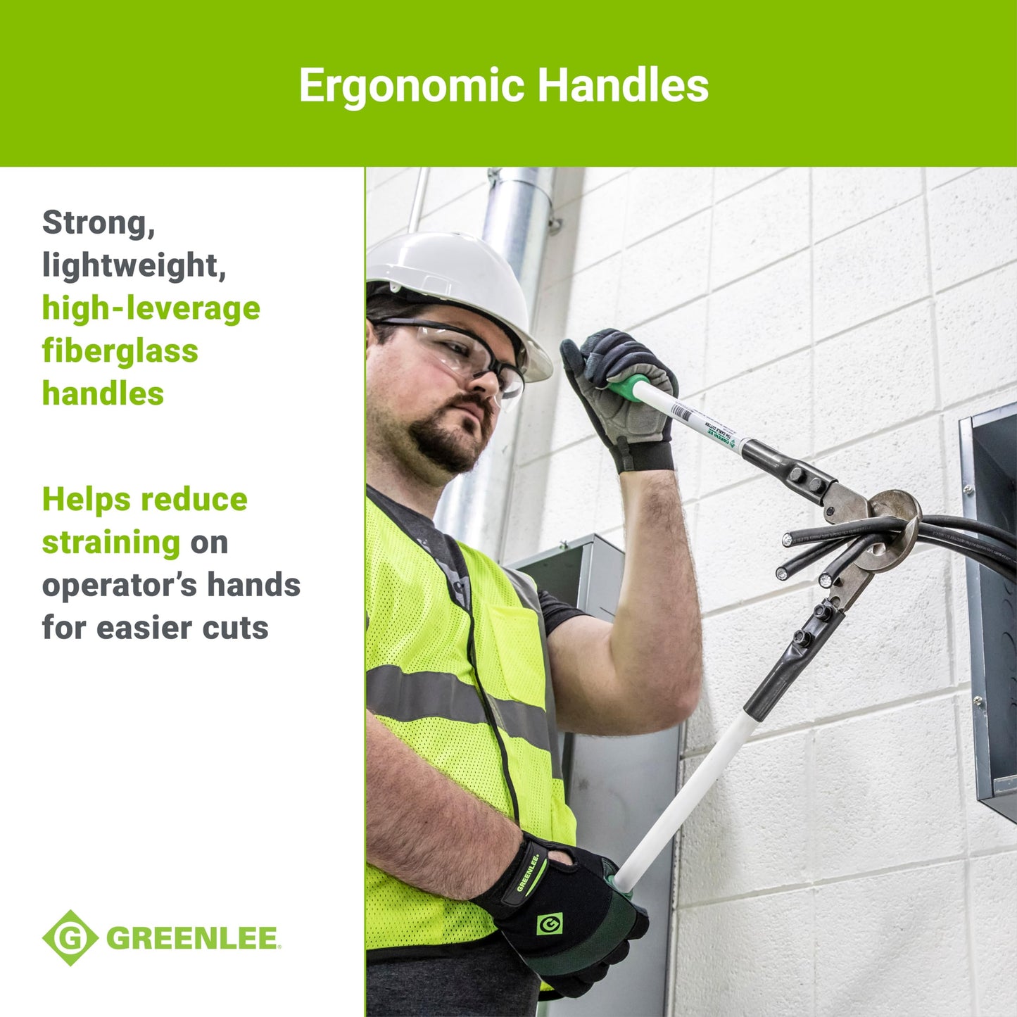 Greenlee 706 31-1/2" Heavy-Duty Cable Cutter for Copper, Aluminum, and Communications Cable