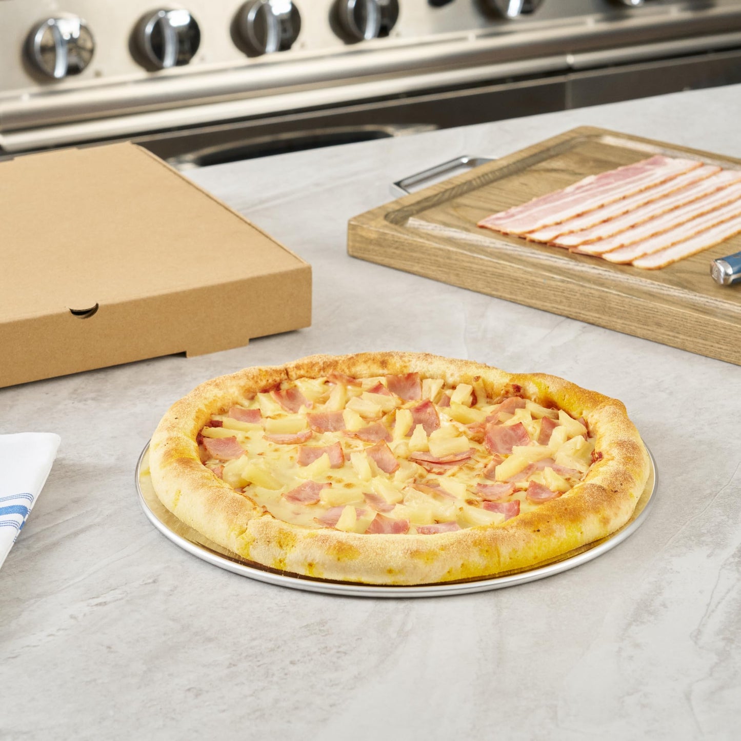 Restaurantware 12 Inch Aluminum Pizza Pan 72 Count Coupe Silver Pizza Pan, Heat Conductive Round Pizza Tray, Lightweight Corrosion-Resistant Serving Tray For Restaurant Or Home Use