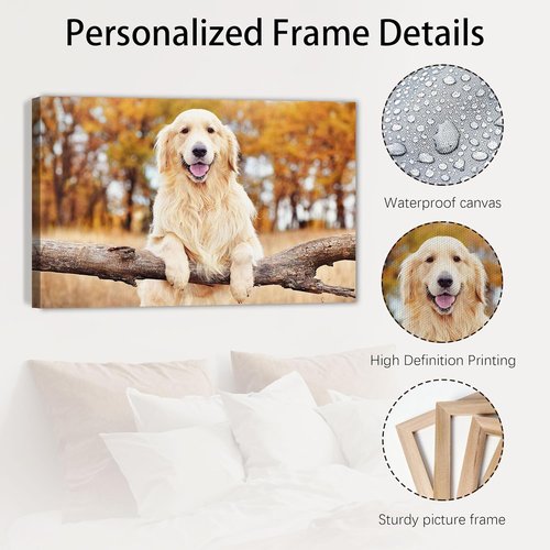 Custom Canvas Prints - Personalized Photo Wall Art for Family, Pets & Couples | 18x12