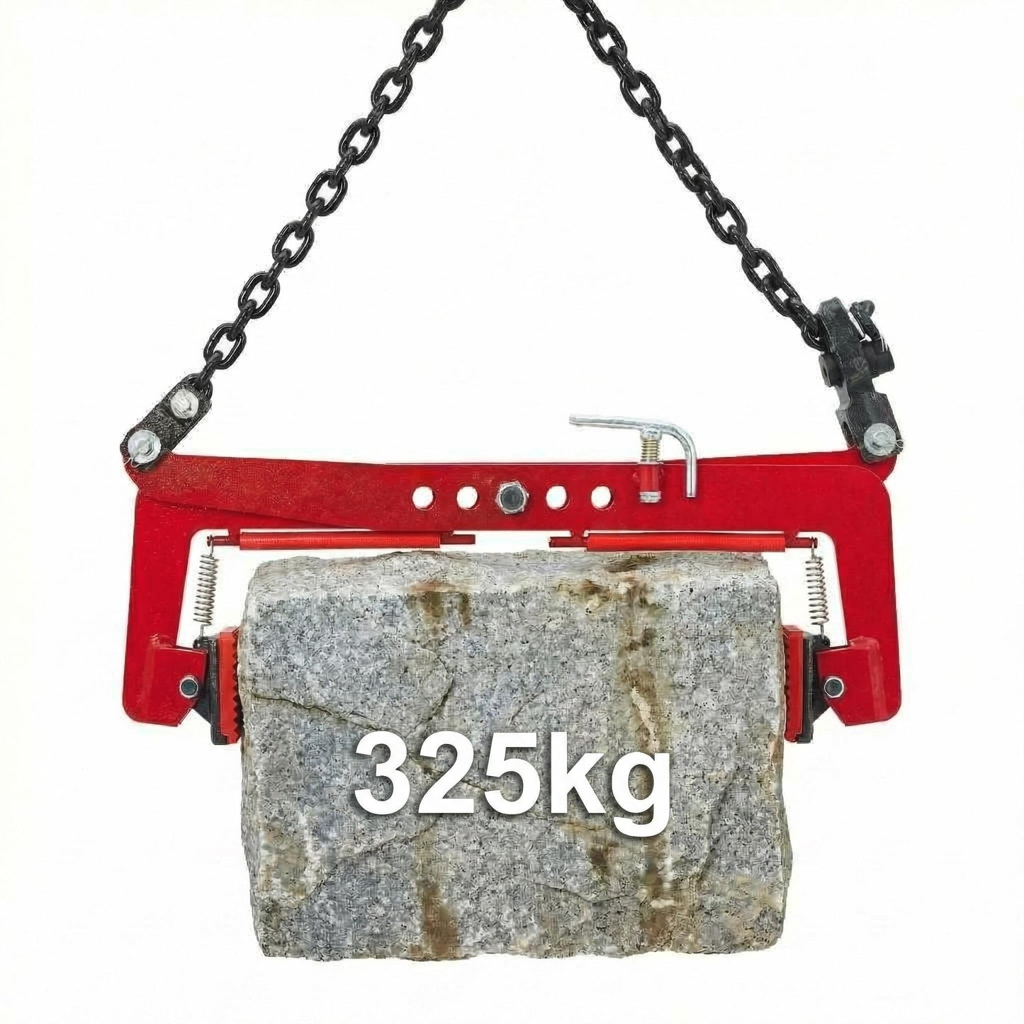 Stone Lifting Clamp 716LBS,Heavy Duty Granite Slab Lifter,30-51cm Adjustable Opening, Non-Slip Vertical Stone Clamp for Concrete Block Marble Slab Lifting Transportin