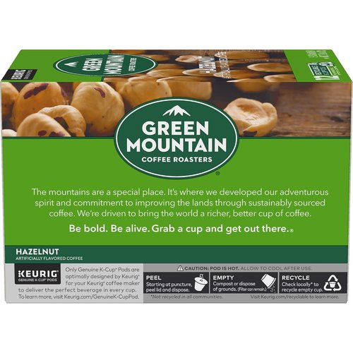 Green Mountain Coffee Roasters Hazelnut K-Cup Pods - Light Roast Coffee, 12 Count (Pack of 5)