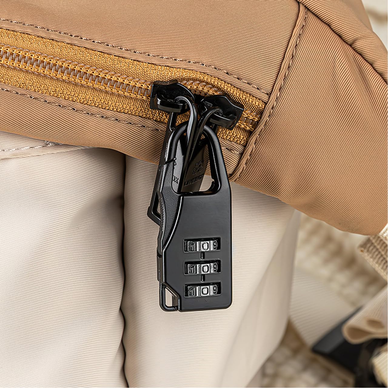 LIFKOME Digital Combination Lock 3-Digit Resettable Password Padlock for Luggage Suitcase Backpack Cabinet Portable Security Lock for Travel and Home Use 2.16X0.78X0.31In 6-Pack