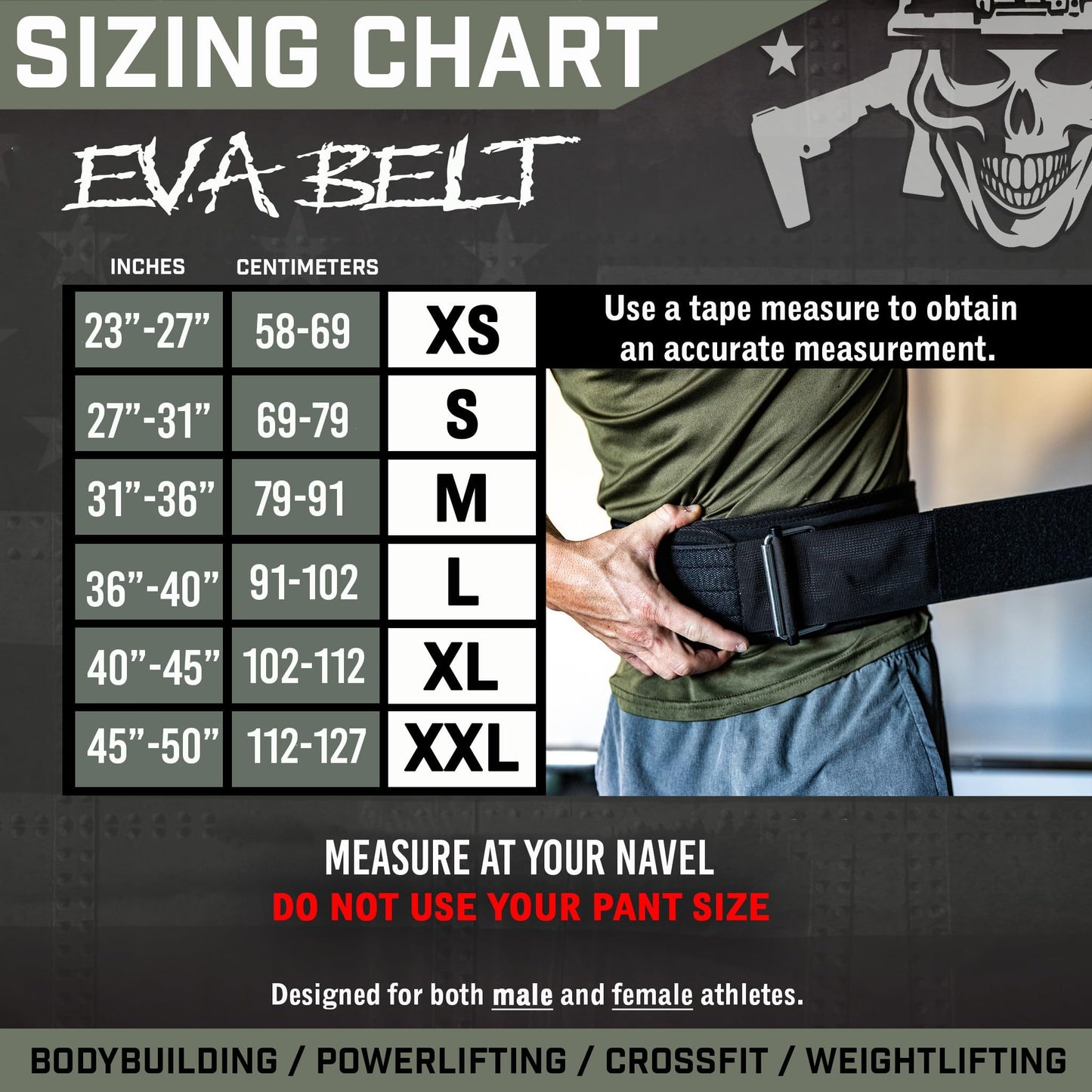 Iron Infidel Recon Weight Lifting Belt - 4" Wide Self Locking Gym Belt for Men & Women, EVA Foam Core Support Weight Belt for Squatting, Deadlifting, Powerlifting, Workout, Fitness & Crossfit (1776, S)