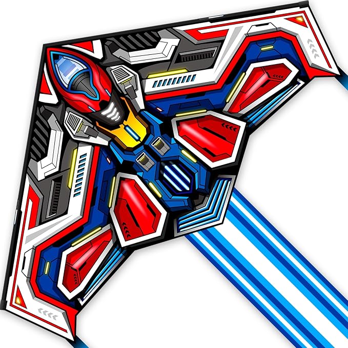 Delta Kites for Kids & Adults, Extremely Easy to Fly, Single Line Beach Kite