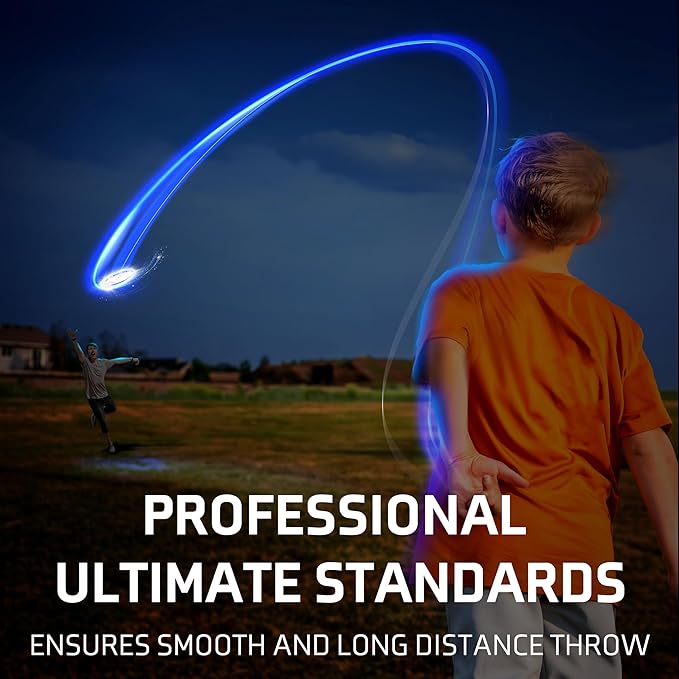Glow in The Dark Flying Discs, Light Up | Sports Unique Gift, Professional Long & Precise Flights Very Bright