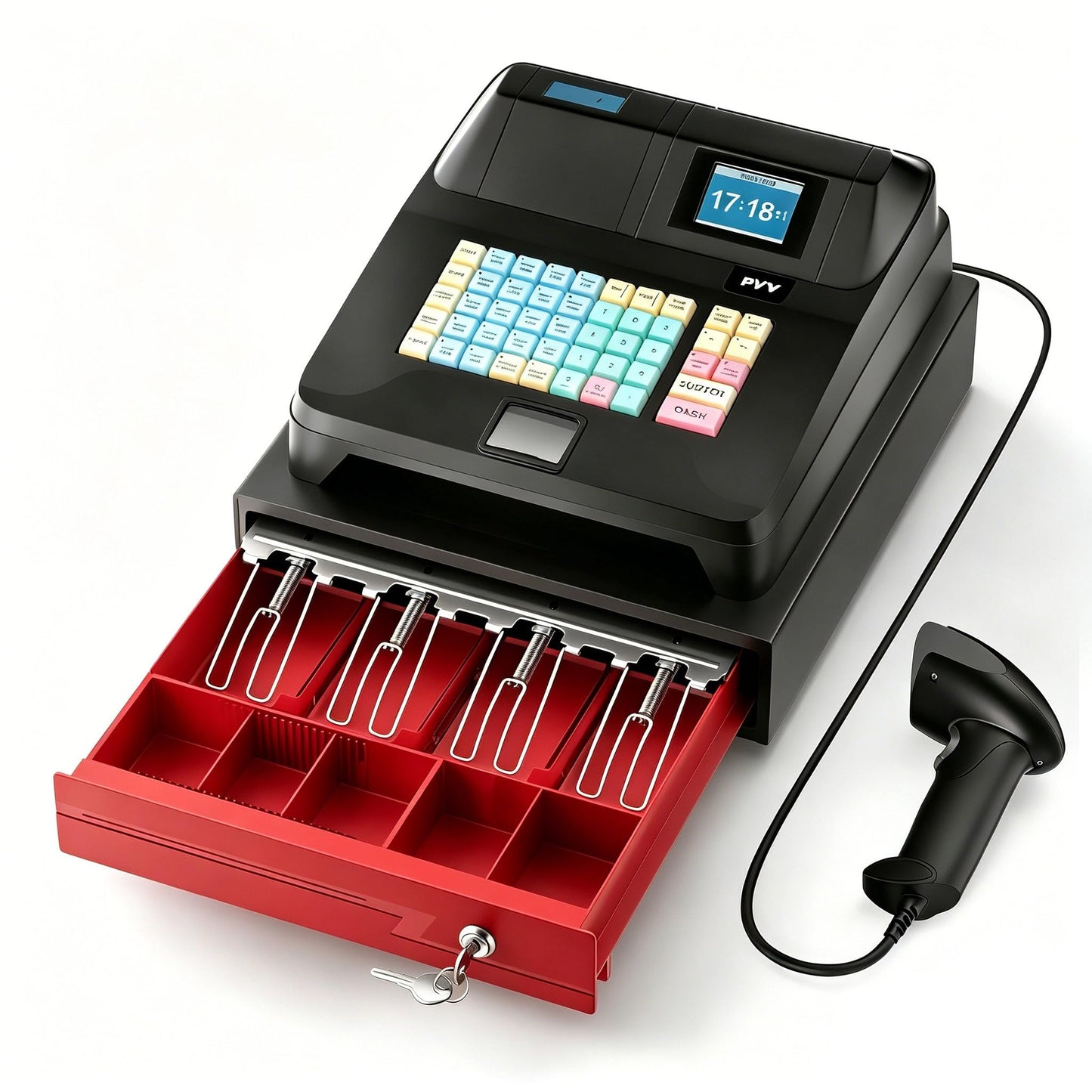 PYY Cash Register for Small Businesses with Scanner