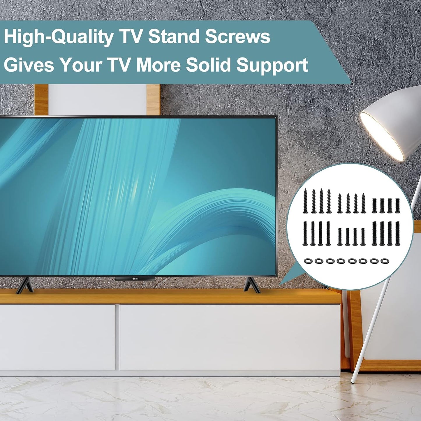 Maozhren 24" 40" 48" 50" 55" 58" 60" 65" RC439 100012585 100005396 100024699 100021261 TV Stand Screws and Washers