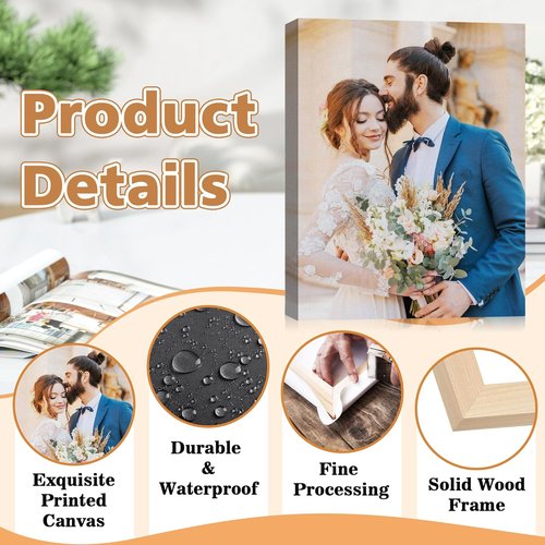 Custom Canvas Prints - Personalized Wall Art for Home Decor | Ideal Gift for Weddings & Families - 8x10