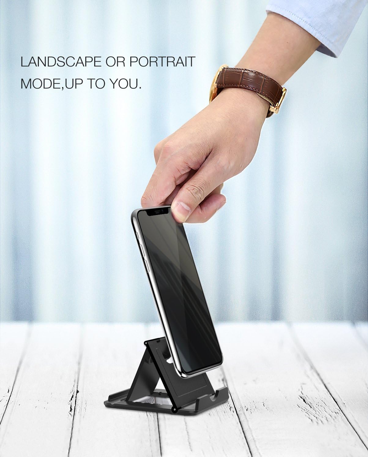 MoKo 6-11 Inch Adjustable Foldable Portable Electronic Device Stand, Compatible with Tablets and Phones, Strong
