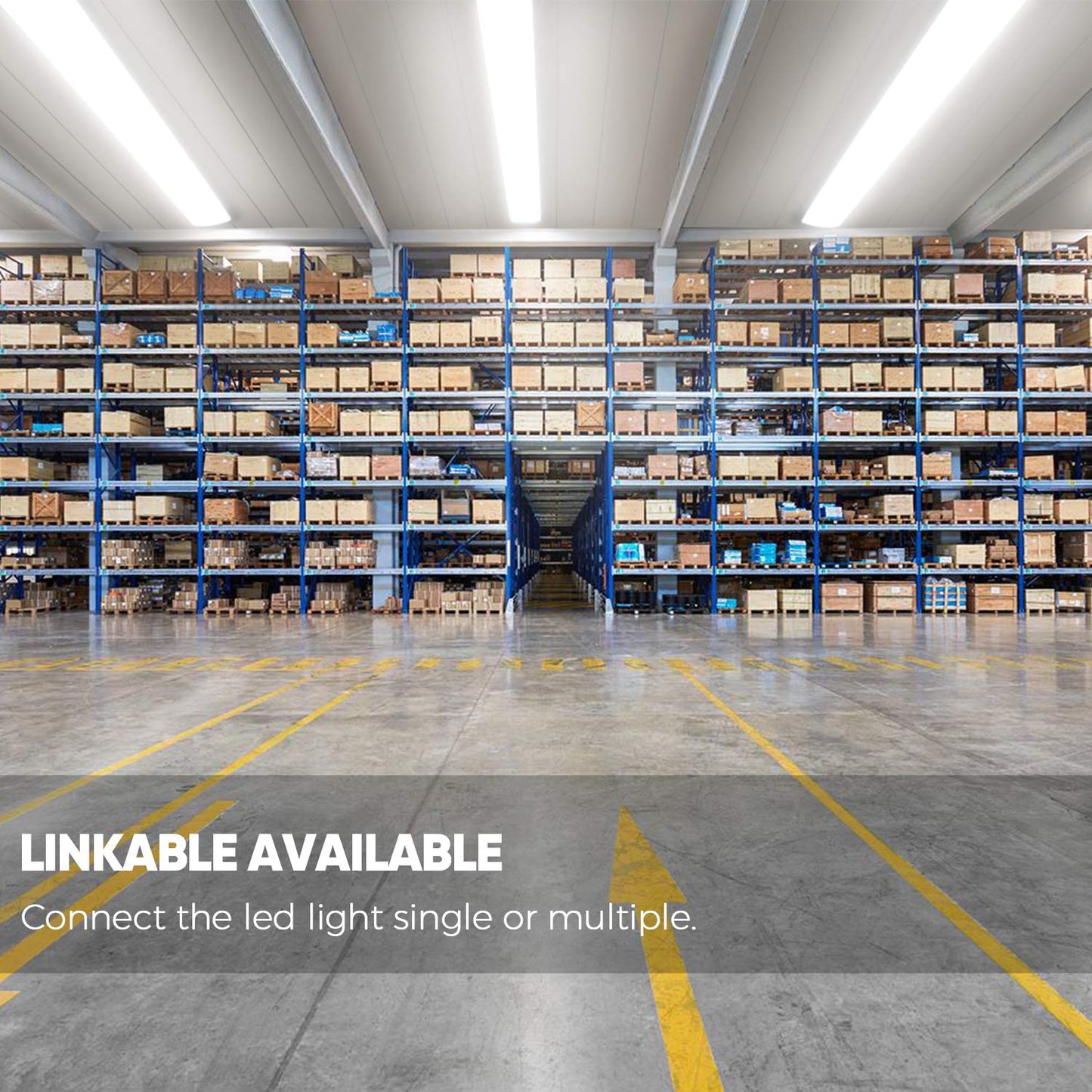 TychoLite 8FT LED Shop Lights 110W LED Garage Light, 6000K, 12000lm, 8 Foot Led Linear Strip Fixture, Surface and Suspend Mounting, for Warehouse, Workshop, Replace for Fluorescent Tube 2 Pack