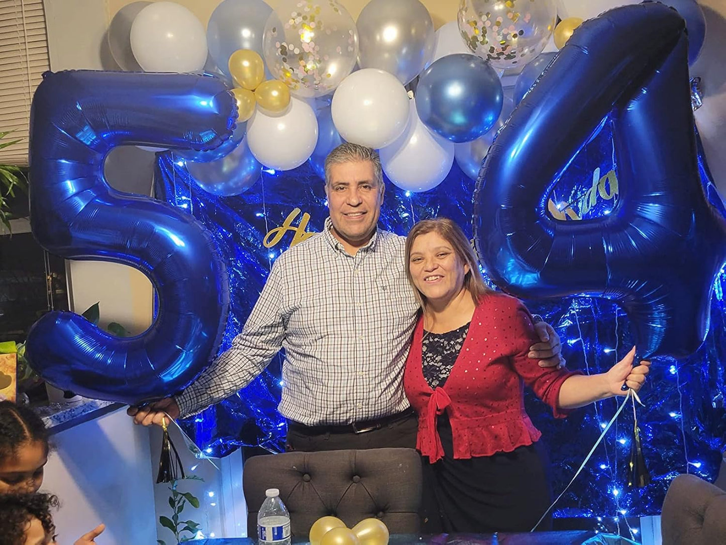 Numbers Balloons 40 Inch - Navy Blue Number 4 Balloons for 4th Birthday Celebration