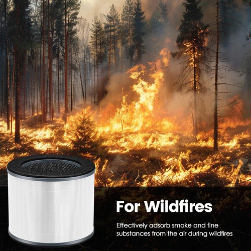AP-T10FL Filter Replacement for Homedics Compatible with HoMedics TotalClean Air Purifier AP-T10-BK and AP-T10-WT, HEPA Filter AP-T10 5-In-1 Powerful System, 2 Pack