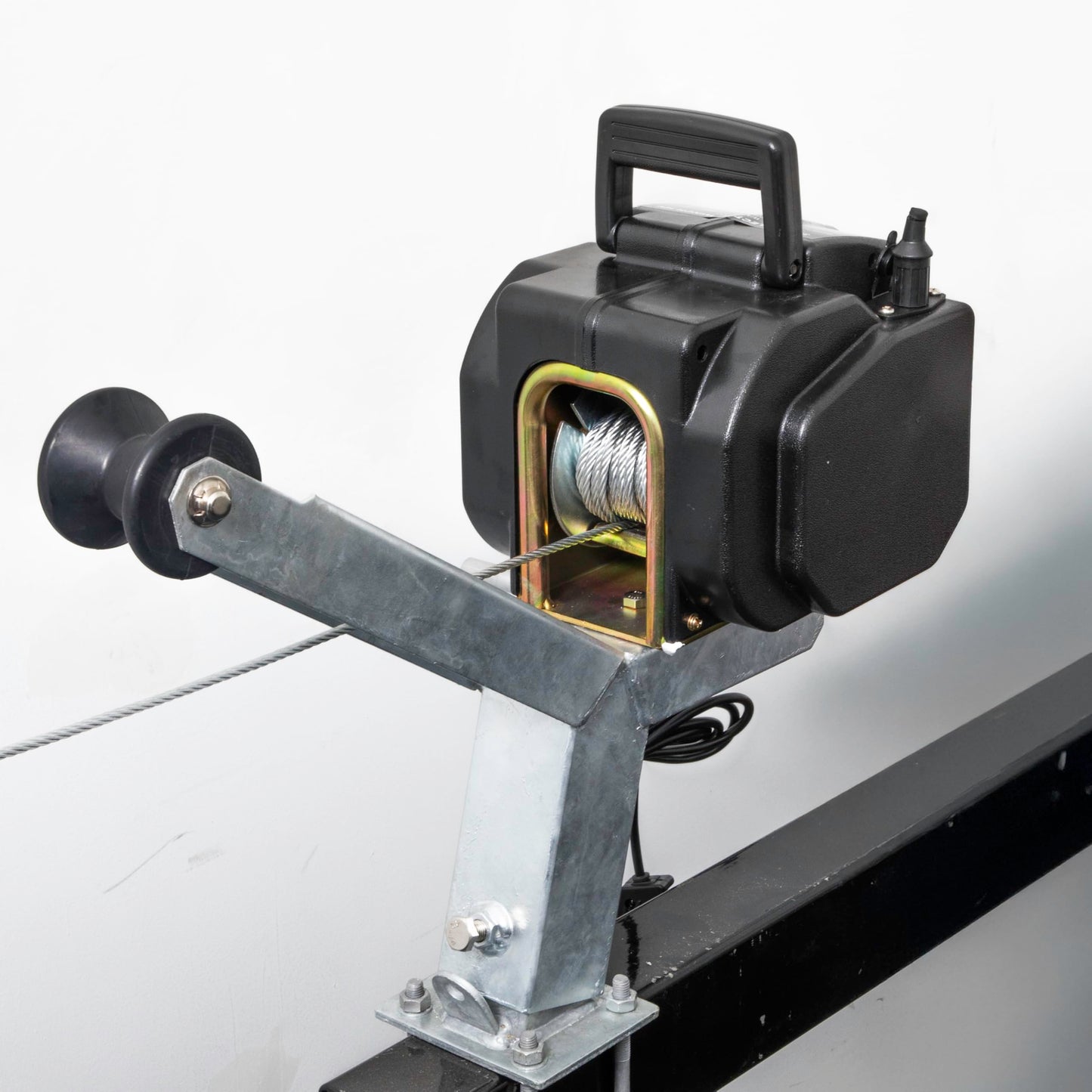 Extreme Max 3006.8918 Reversible Electric Boat Winch - 12V DC, Steel Cable (5.5mm x 11m), 11,000 lbs. Rolling / 9,900 lbs. Marine / 3,500 lbs. Pulling Capacity