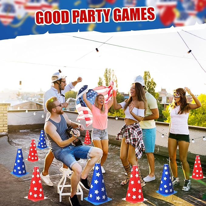 Candy Corn Ring Toss Game Plastic Cones 9 Inch Training Traffic Cones Sport Training Agility Field Marker for Youth Soccer Skating Practice