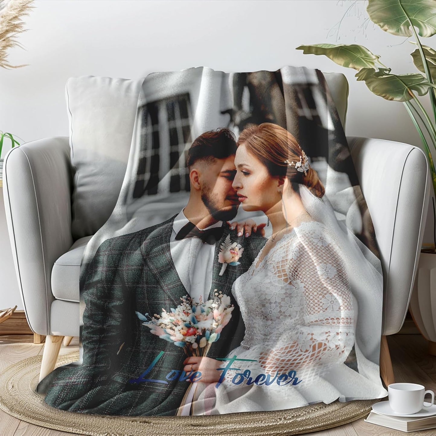 Skiennix Custom Photo Blanket - Personalized Throw for Mother's Day, Christmas & Birthdays | Ships Next Day