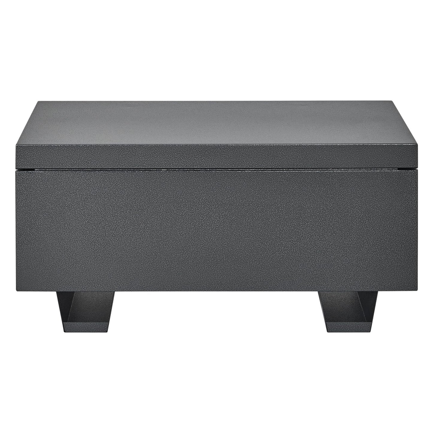 SierraSquad 42 Inch Jobsite Box, Heavy Duty Steel Powder Coated Truck Tool Box with Lock & Side Handle for Pickup Truck, Trailer, RV, ATV, Garage, Indoor