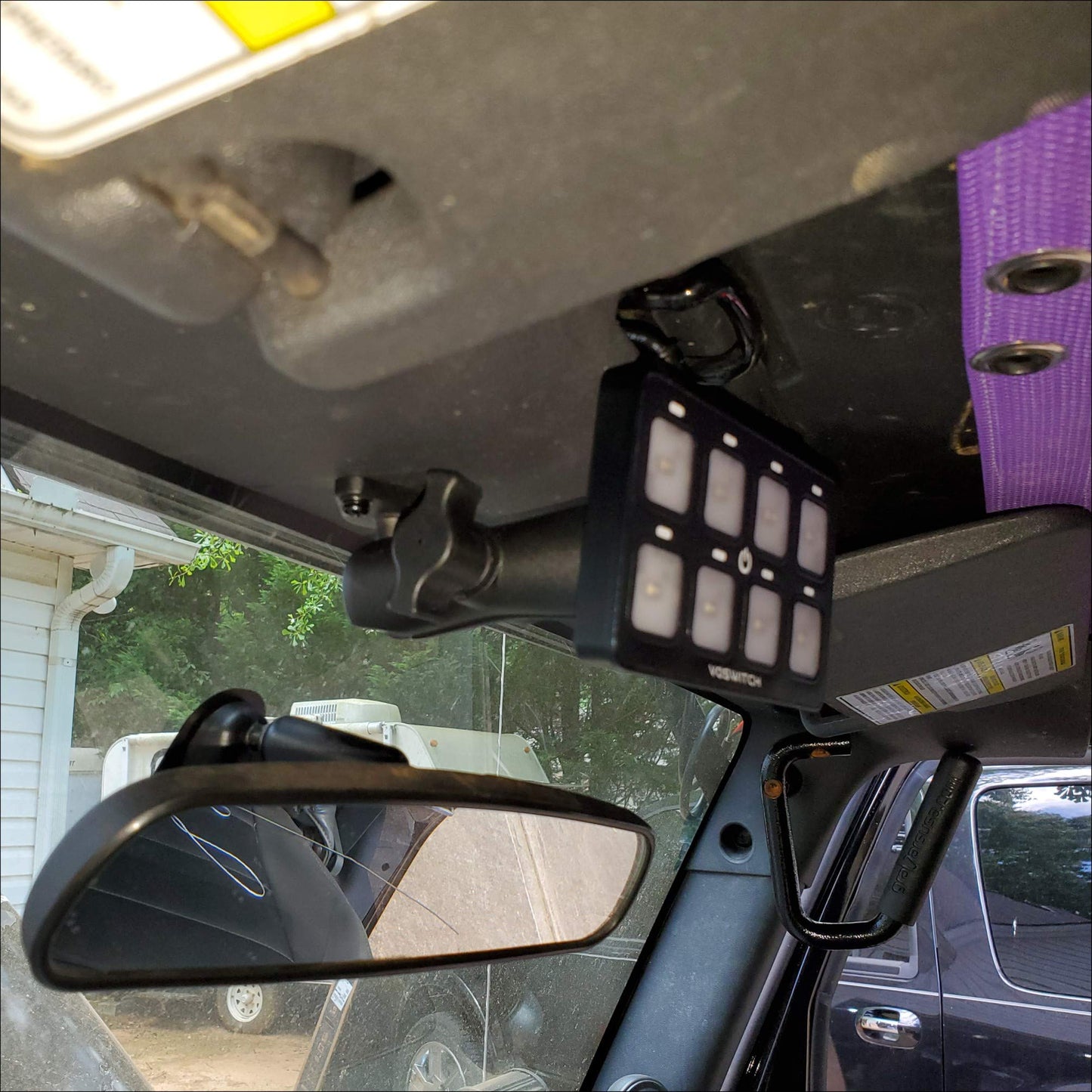 Voswitch JK100 Overhead Programmable Switch Panel Power Control System for Jeep Wrangler JK JKU 2007-2018