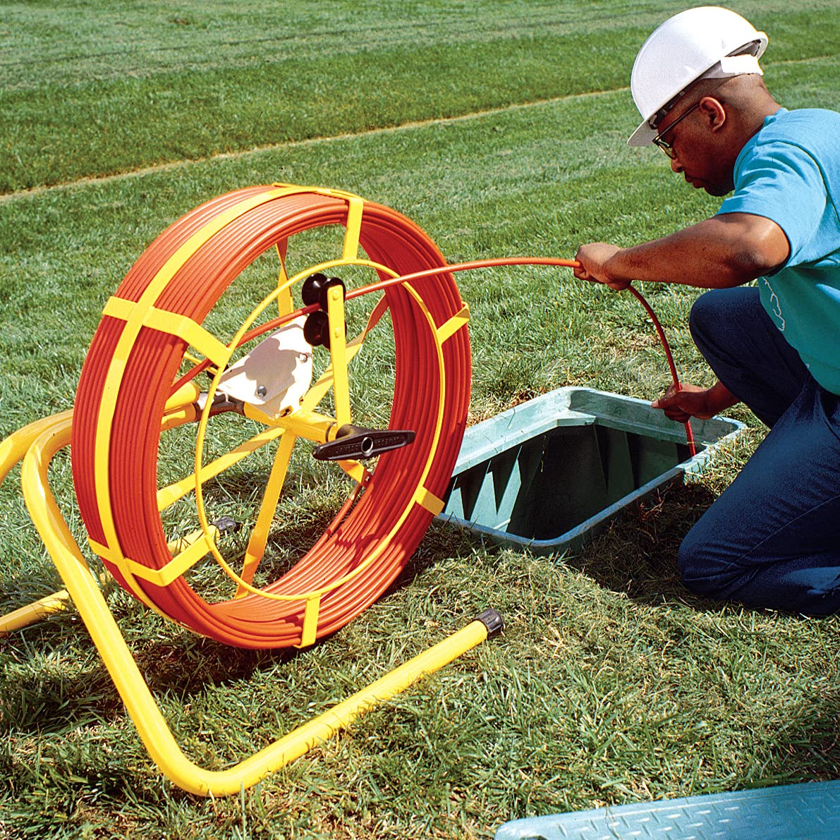 Jameson 9-25-400M Good Buddy Duct Rodder with 400 Feet of 3/8-Inch Rod Marked Every 5 Feet