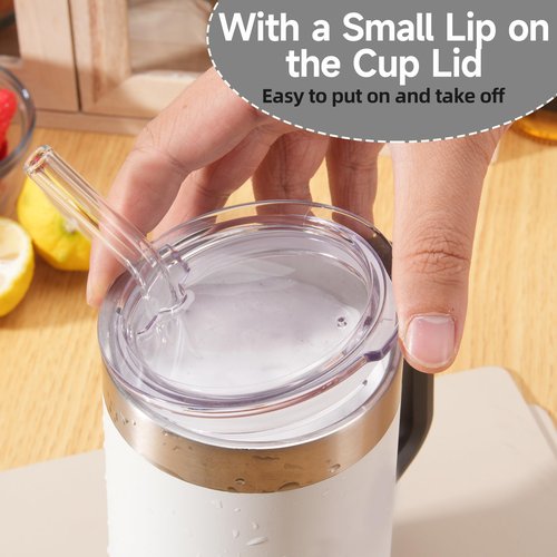 LUVCOSY 2PCs Replacement Cup Lids for Stanley 24oz Stay-Chill Beer Stein/Insulated Stainless Steel Party Mug, Transparent Drinking Cup Covers (Mug NOT Included)