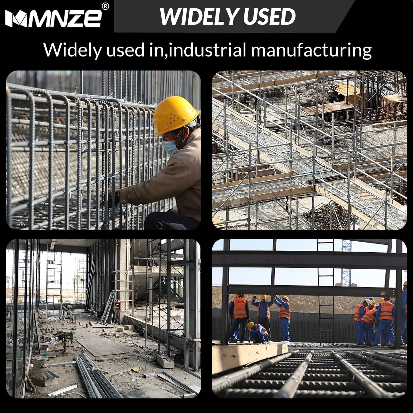 MMNZE Electric Hydraulic Rebar Bender 1800W Portable Rebar Bending Machine 1 Inch #8-25mm Rebar Bending Angle 0-130 Degrees with Positioning Bolt, Fast Bending or Straightening, 110V
