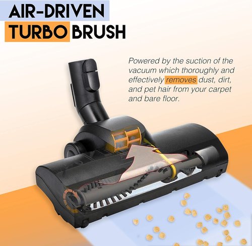 Miele Turbo Head Cleaner - Hand Attachment & Floor Tool for Carpets & Area Rugs