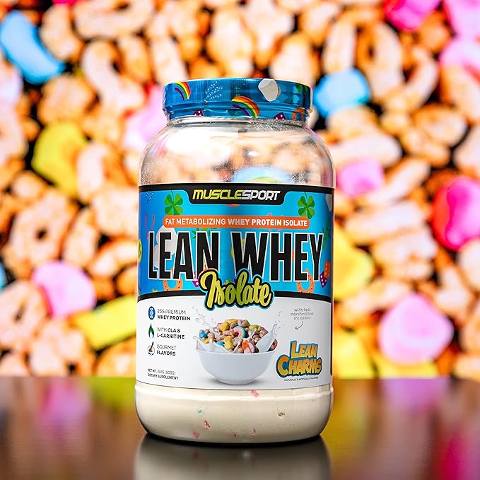 Musclesport Lean Whey Revolution??Protein Powder - Whey Protein Isolate - Low Calorie, Low Carb, Low Fat, Incredible Flavors - 25g Protein per Scoop (2lb, Lean Charms)