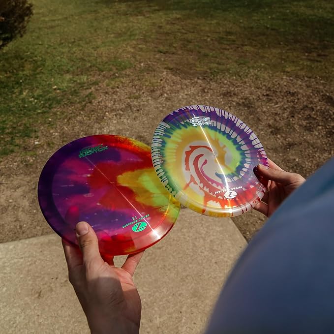 Discraft Z Fly-Dye Two Pack – Disc Golf Set | Buzzz & Nuke SS | Zone & Raptor | Sol & Avenger SS | Perfect for Men, Women, and Kids | Disc Weight, Color & Foil Will Vary