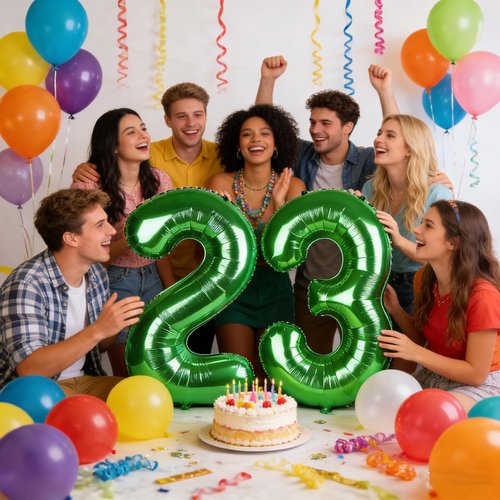40-Inch Dark Green Number 19 Balloon by [Brand Name] - Perfect Birthday Decoration for Men & Women