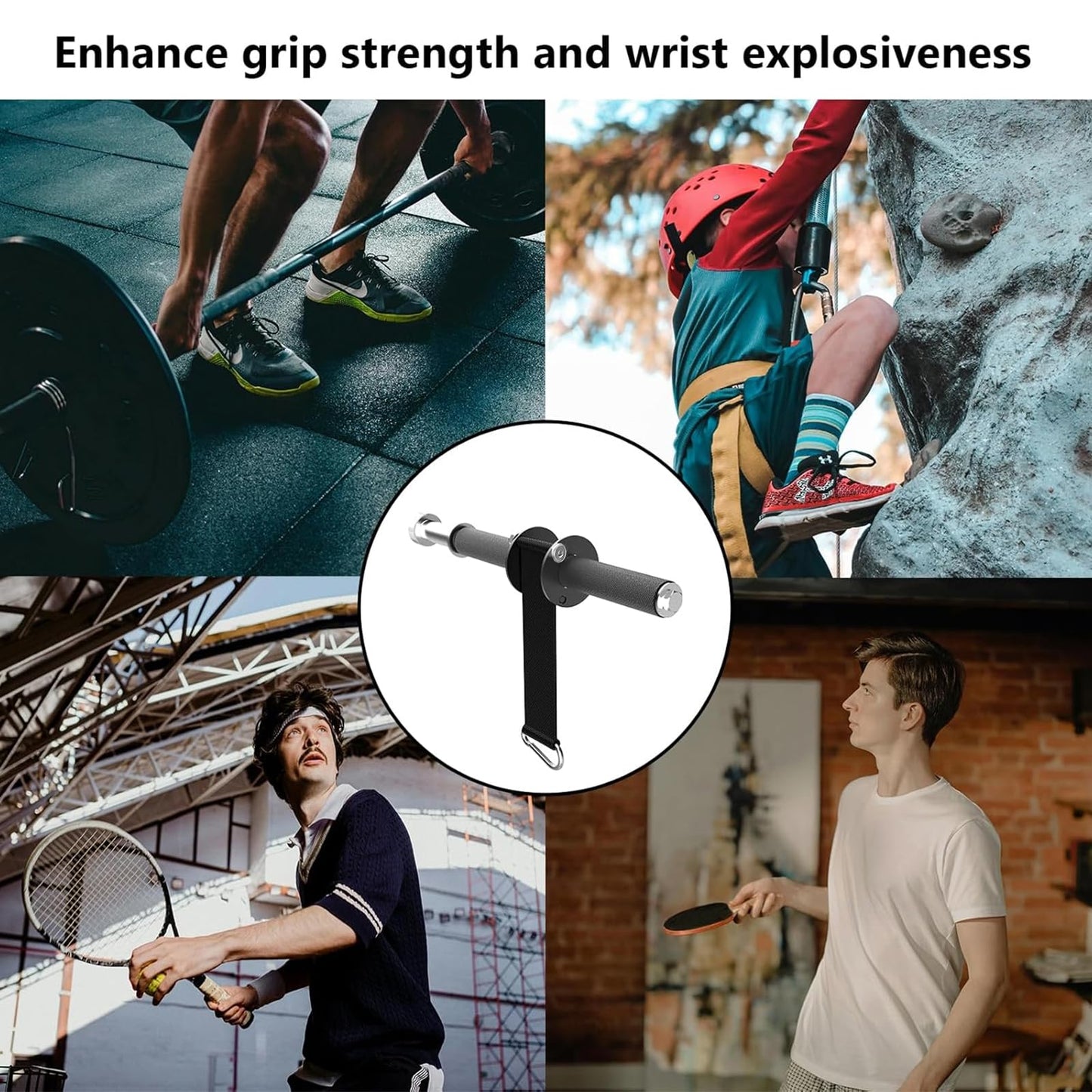 Wrist and Forearm Blaster, Wrist Roller & Forearm Strengthener for Training and Workout, Ideal for Hand, Wrist, and Forearm Muscle Strength Training at Home or Gym