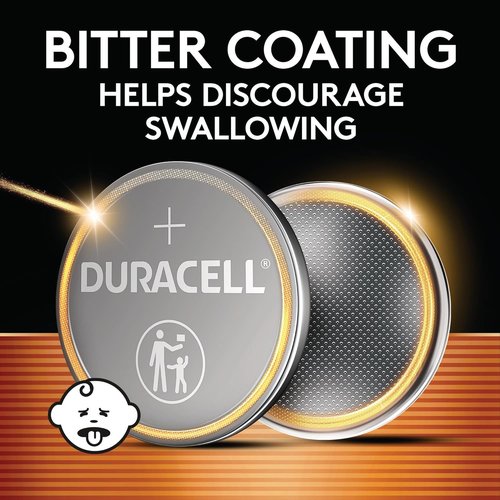 Duracell 2032 Lithium Battery - 4 Count Pack | Child Safety Features & Compatibility for Key Fobs & More