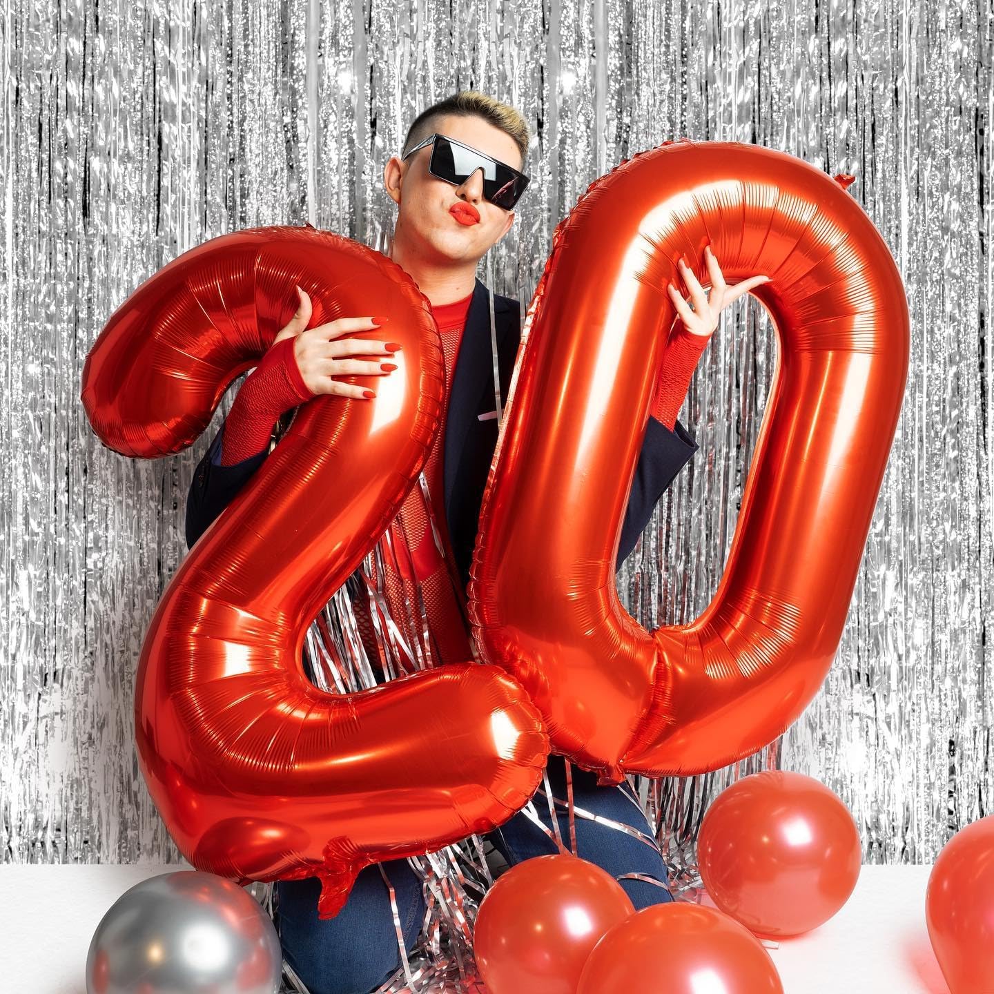 Red Number 12 Balloon - 40 Inch 12th Birthday Decoration for Boys & Girls Party Supplies