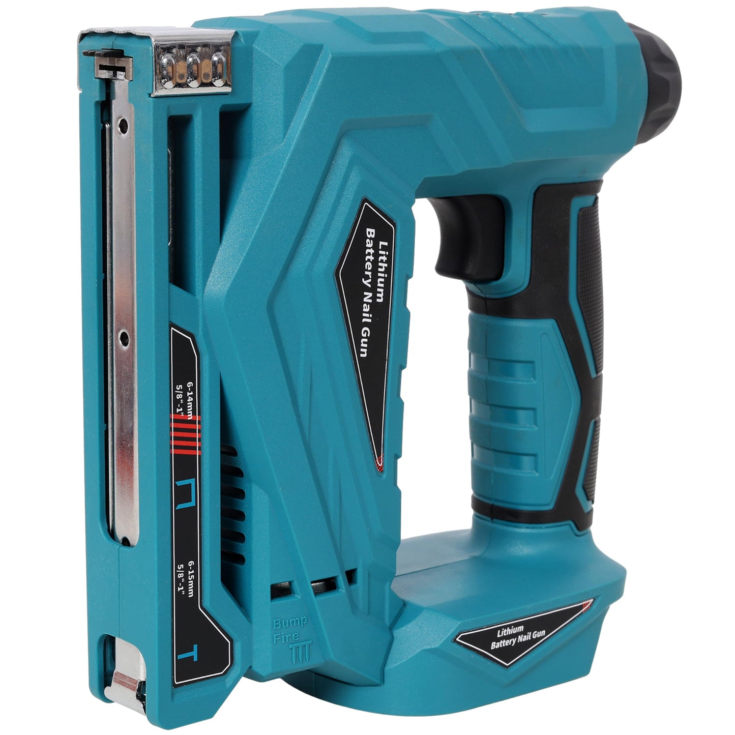 KEIKI 2-in-1 Cordless Brad Nailer & Narrow Crown Stapler, Compatible with Dewalt 20V MAX Battery, Nail Gun with Safety Lock, Professional Woodworking DIY Fastening Tool, Blue