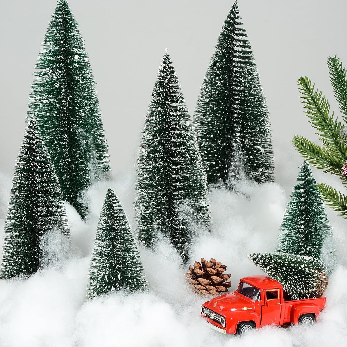 Skiennix Christmas Fake Snow Decoration - 17 OZ Fluffy Artificial Cotton for Winter Village Decor
