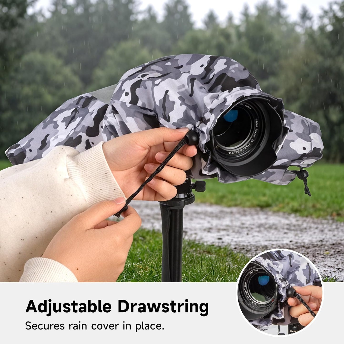 Walking Way Camera Rain Cover Professional Waterproof Lens Jacket for Canon Nikon Sony Fujifilm DSLR Mirrorless