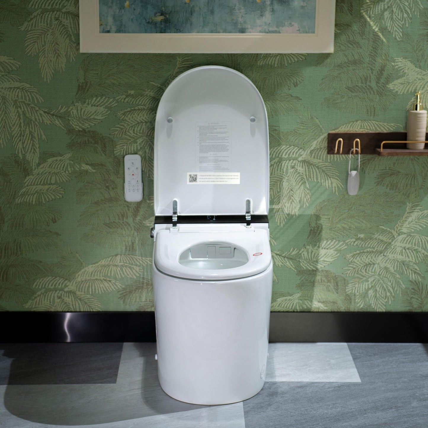 WOODBRIDGE Bidet Smart Toilet with Ultra-quiet&Quick Flush,1000g MaP Flush Score,Foam Shield,ADA Comfort Height,Auto Open/Close,Blackout Flush,Ambient Light,Heated Seat with Fragrance System,GT076