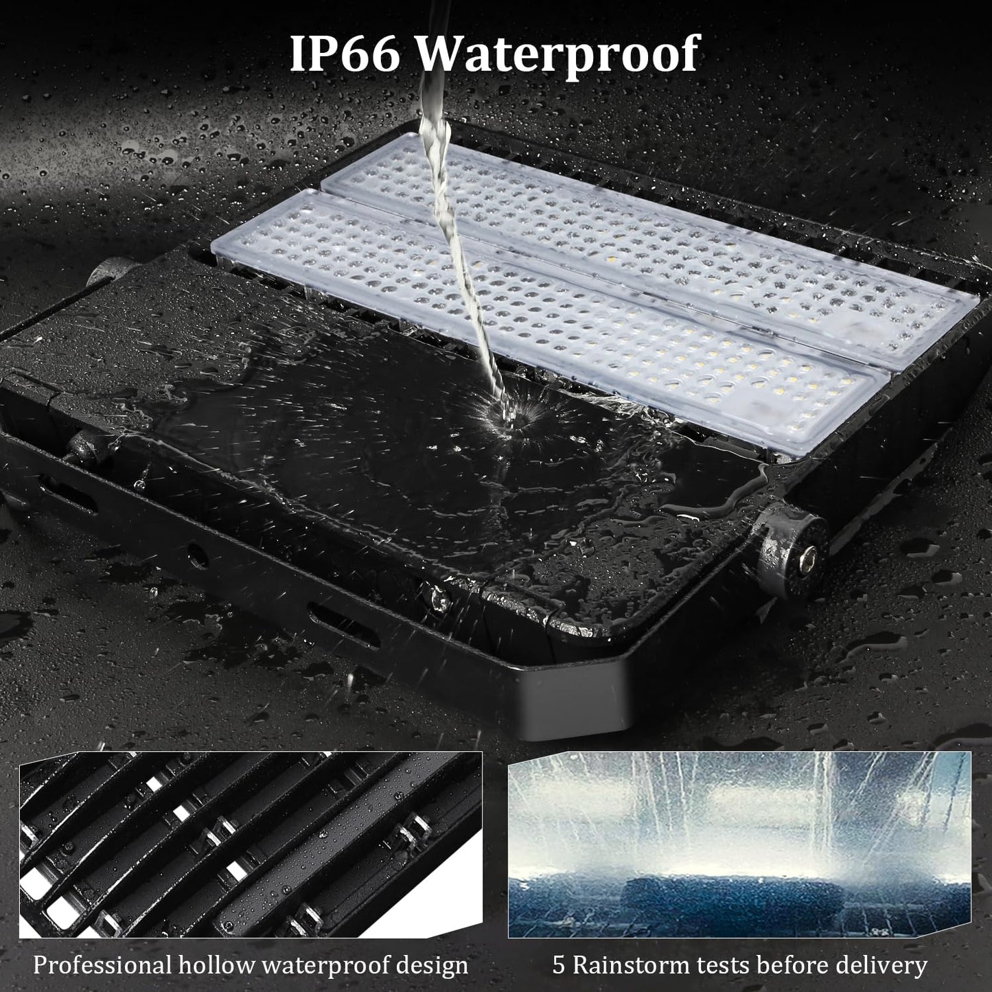 BIRITALO 36000LM LED Stadium Flood Light Commercial 1500W Equivalent LED Arena Lighting Wall Mount Floodlights Outdoor 5500K 85-277V Waterproof 240W Shoebox Fixture for Court,Street,Yard 3 Pack