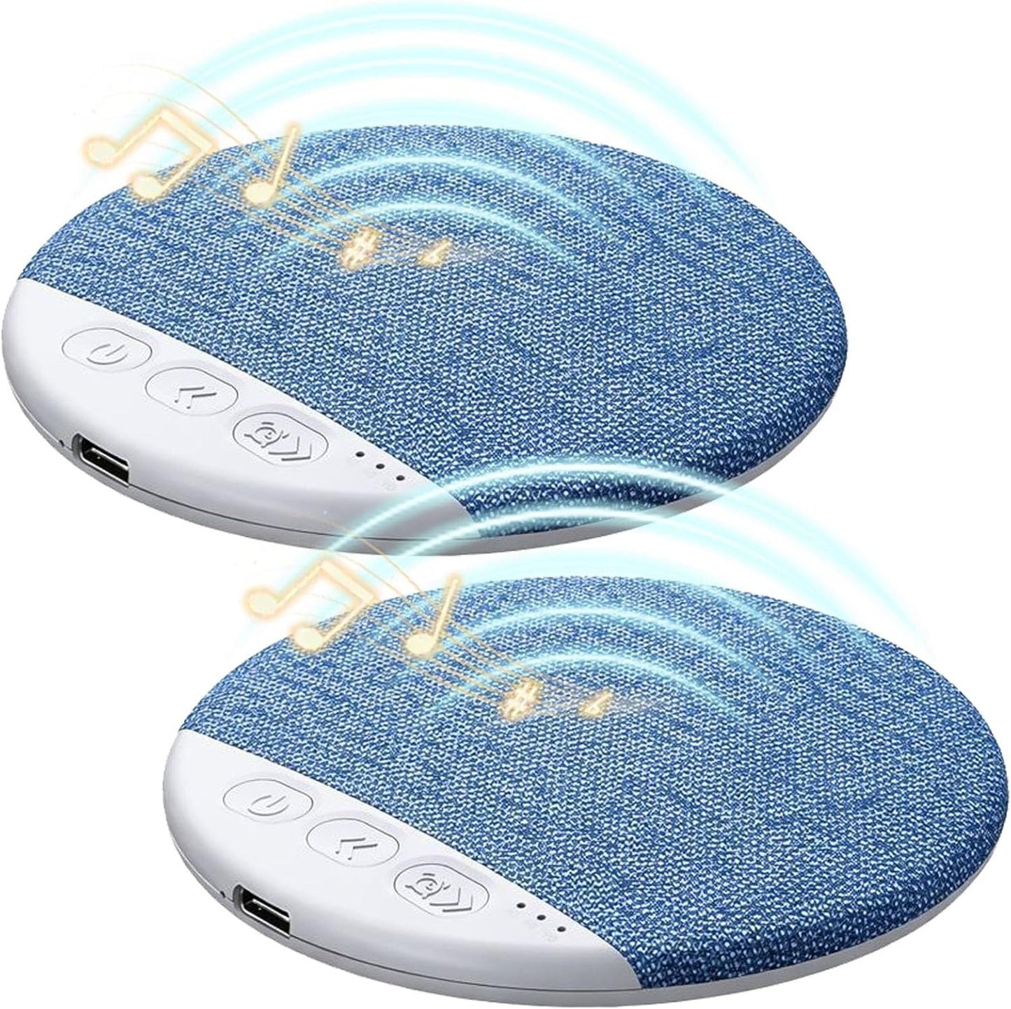 Generic 6.0 (2pcs) Ultra-Thin Bluetooth Pillow Speaker with Bluetooth - Bone Conduction Technology, Sleep Pillow