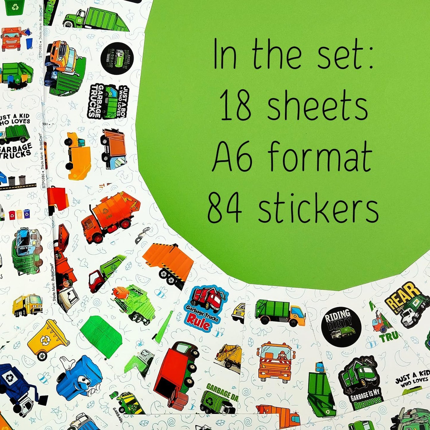 Durable Garbage Truck Stickers - Perfect for Party Supplies and Gifts