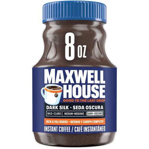 Maxwell House Dark Silk Instant Coffee, 8 oz