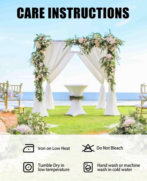 Lemict Cocktail Table Covers - 6 Pack 32x43 Inch Table Cloth - Black Fitted Stretch Spandex Round High Top Tablecloth for Party, Bar, Birthday, Pub, Banquet