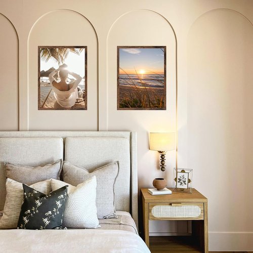 Deep Brown 12x17 Picture Frame by [Brand Name] - Versatile Wall Hanging for Horizontal or Vertical Display