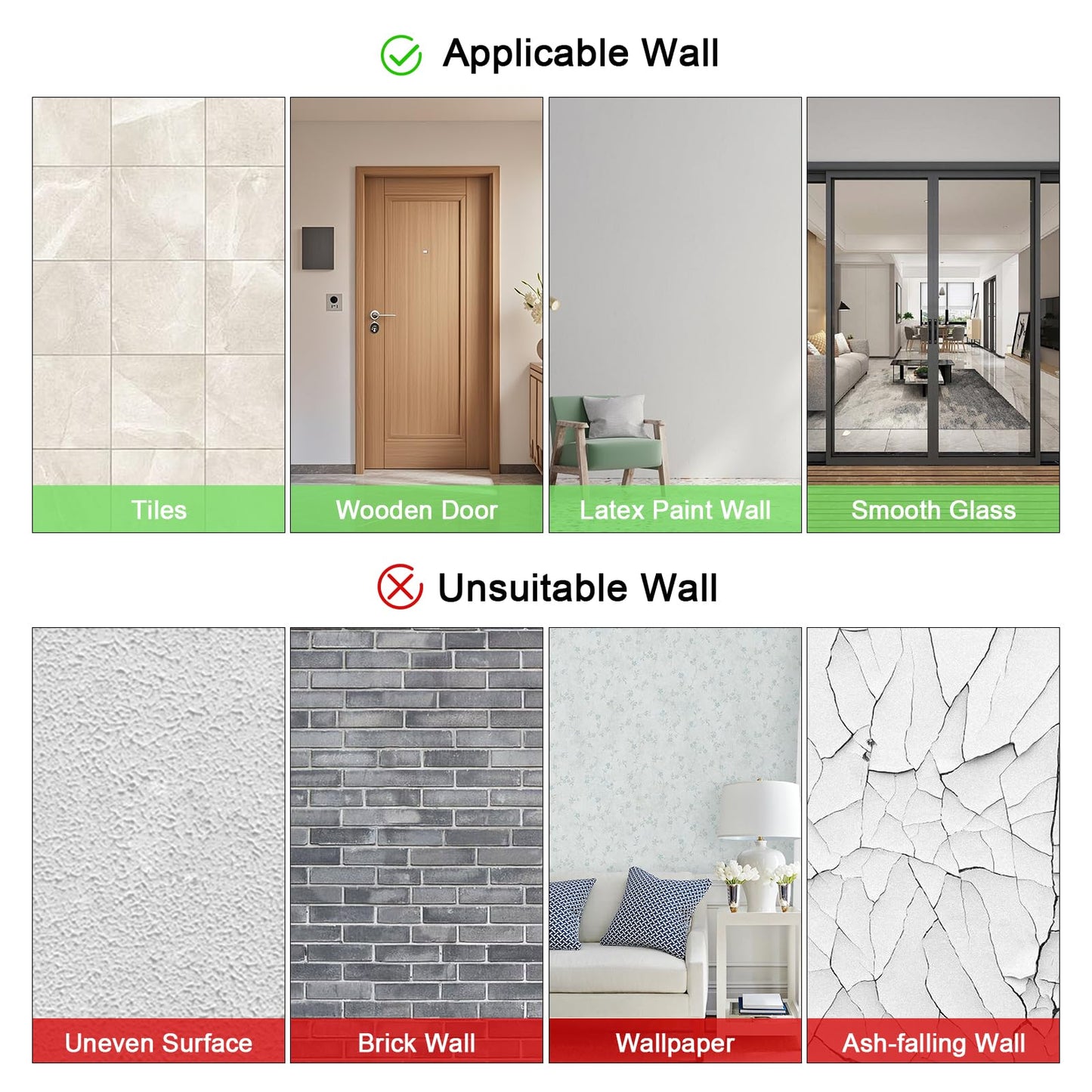 VSAR House Home Gym Mirror, 12Pcs 12" Square Wall Mirror Tiles, Frameless HD Glass Full Length Wall Mirrors for Wall Decor, Bedroom, Living Room, Over The Door, Self Adhesive