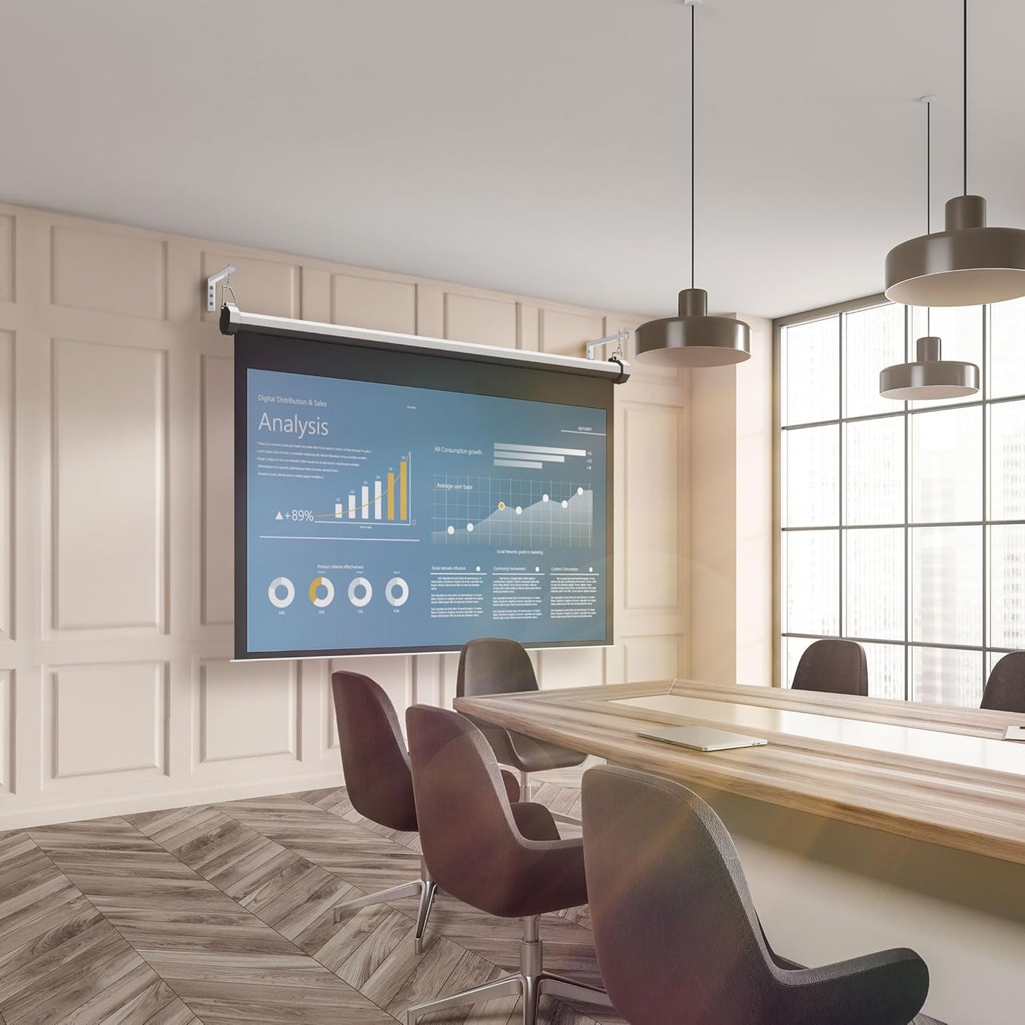 12 inch 1 66 Lb Mount-It! Projector Screen Wall Mount L-Brackets - Extra Large Wall and Ceiling Hanging Mount for Home