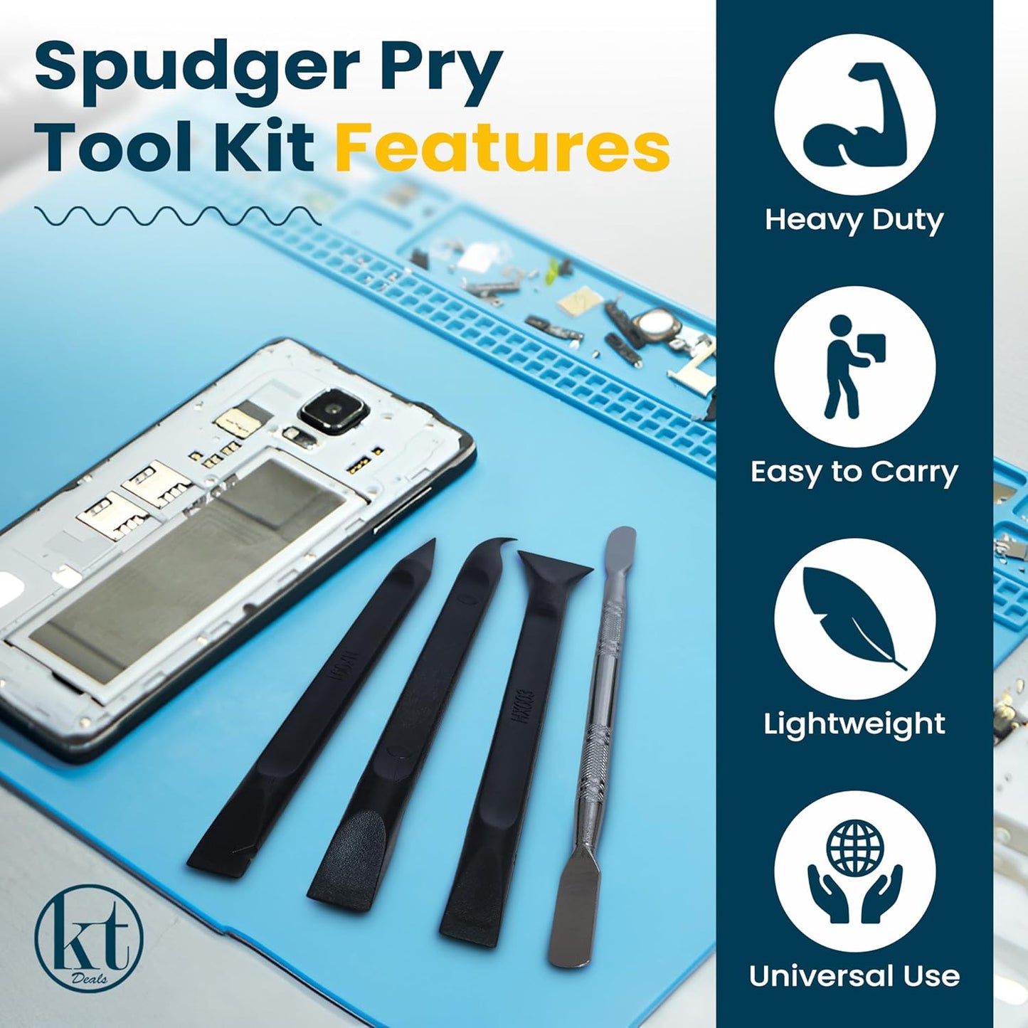 Spudger Pry Tool Kit Electronics Repair Opening Tools, Car Detailing Picks Scraper Tool Cleaning Plastic Spudger Kit