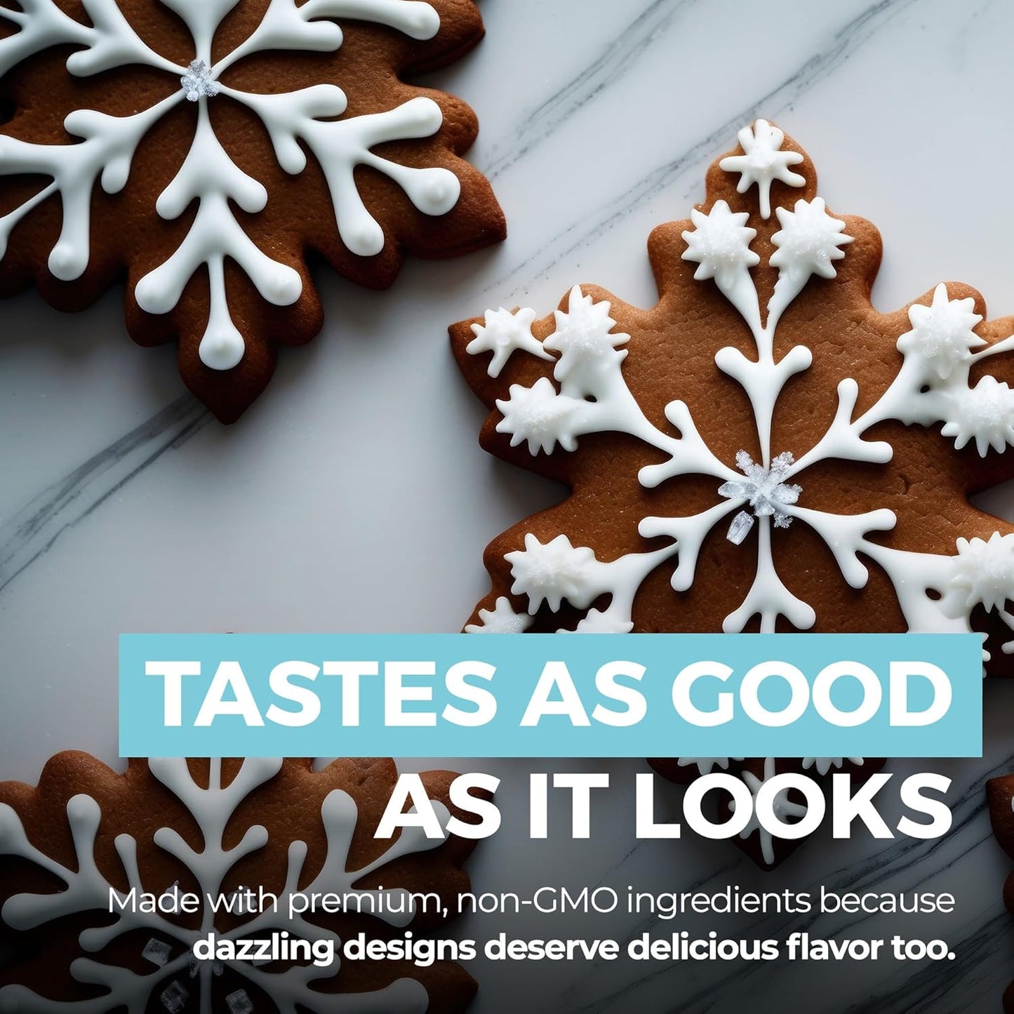 Royal Icing Mix - Premium 12oz Icing for Sugar Cookies | Easy to Use, Naturally Flavored, Gluten-Free