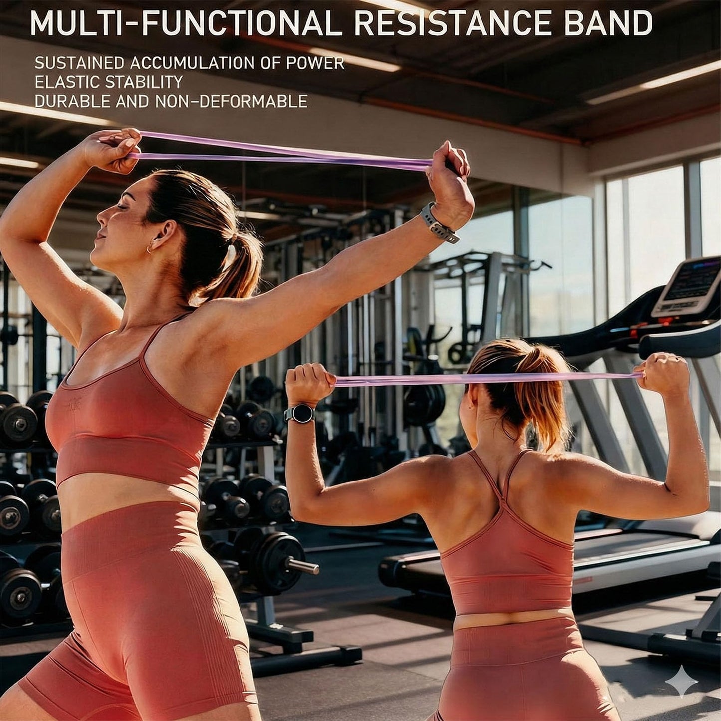 Resistance Bands with Handles,Figure 8 Resistance Band Elastic Fitness Bands Exercise Band for Home Yoga Gym Workout Grey 25LB
