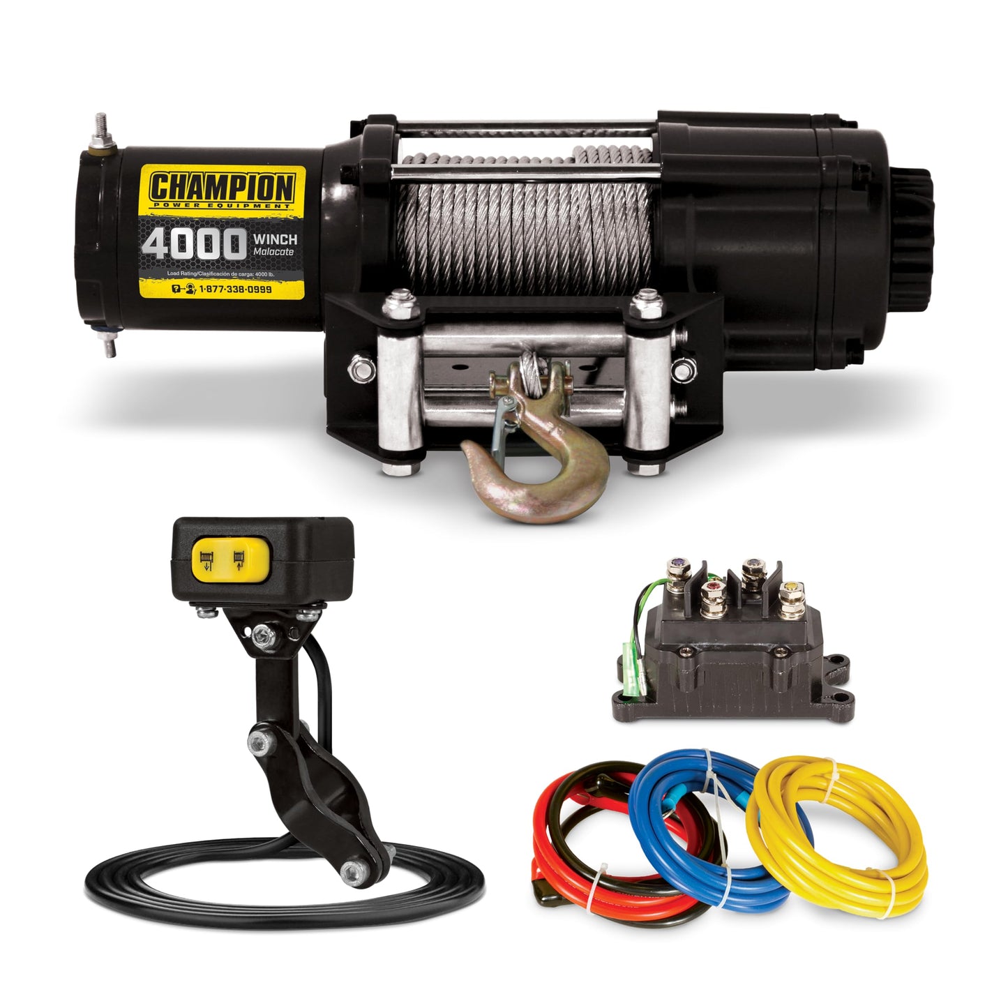 Champion Power Equipment 4000-lb. ATV/UTV Winch Kit with Mini-Rocker